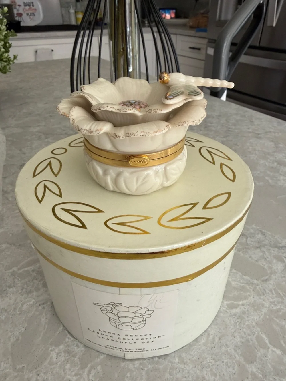 Lenox secret Garden collection, dragonfly box